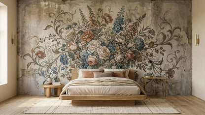 Vintage Beige wallpaper for Bedroom