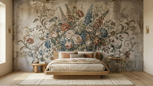 Vintage Beige wallpaper for Bedroom