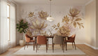 Vintage Beige wallpaper for Dining Room