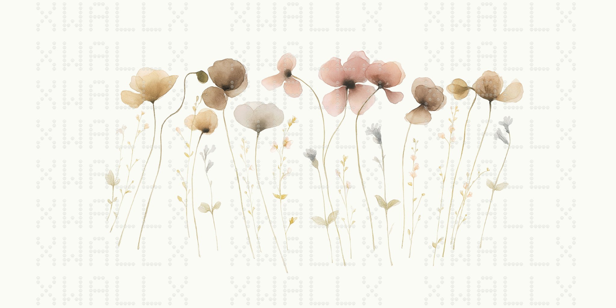 Soft Floral Whisper Wallpaper