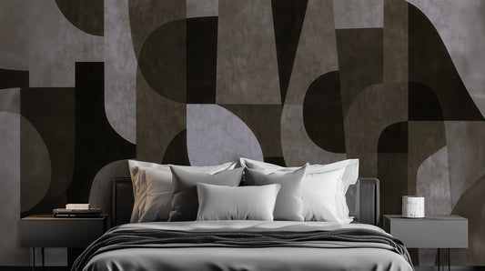 Abstract Black wallpaper for Living Room
