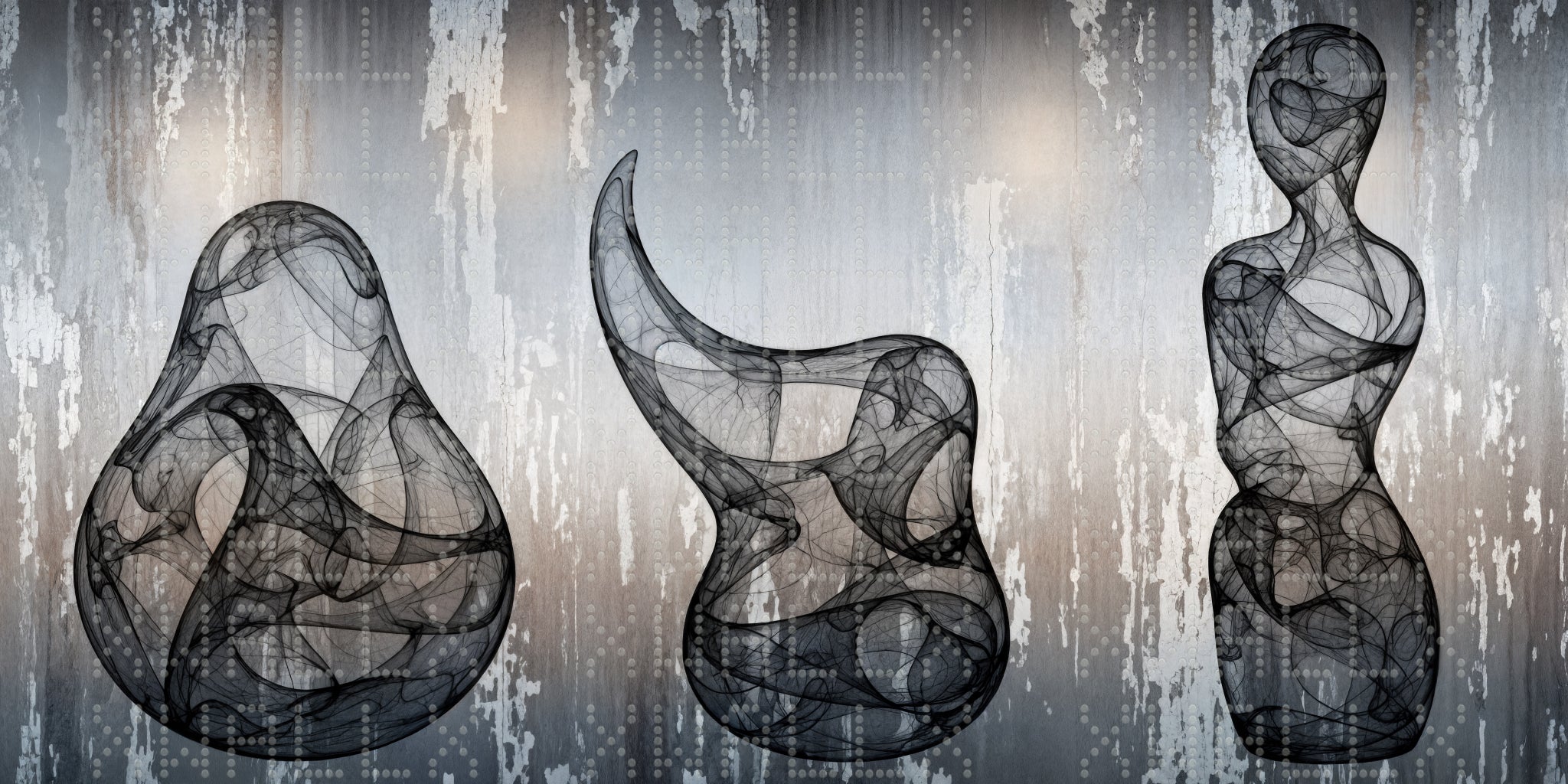 Dynamic Silhouette Lines Wallpaper
