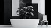 Monochrome Floral Dimension Wallpaper