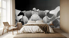 Contemporary Black & White wallpaper for Bedroom