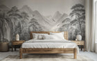Contemporary Black & White wallpaper for Bedroom