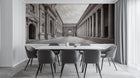 Contemporary Black & White wallpaper for Dining Room