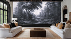 Contemporary Black & White wallpaper for Living Room