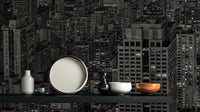 Contemporary Black & White wallpaper for Living Room