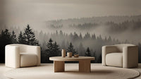 Contemporary Black & White wallpaper for Living Room