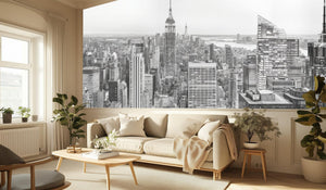 Contemporary Black & White wallpaper for Living Room