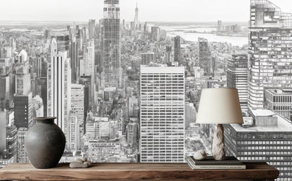 Contemporary Black & White wallpaper for Living Room