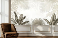 Contemporary Black & White wallpaper for Living Room
