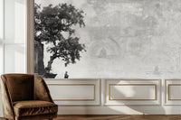 Minimalist Black & White wallpaper for Bedroom