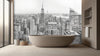 New York Skyline Monochrome Wallpaper