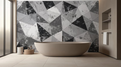 Modern Black & White wallpaper for Bathroom