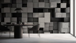 Modern Black & White wallpaper for Dining Room