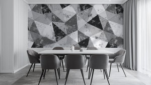 Modern Black & White wallpaper for Dining Room