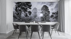 Modern Black & White wallpaper for Dining Room