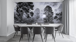 Modern Black & White wallpaper for Dining Room