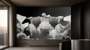 Modern Black & White wallpaper for Living Room