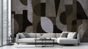 Modern Black & White wallpaper for Living Room