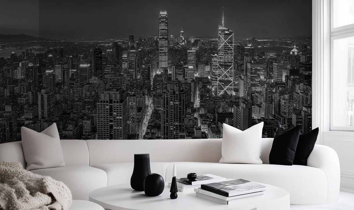 Modern Black & White wallpaper for Living Room