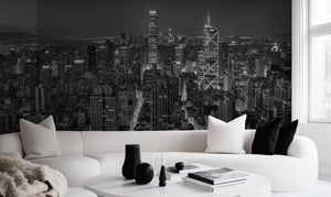Modern Black & White wallpaper for Living Room