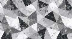 Monochrome Geometric Fragment Wallpaper