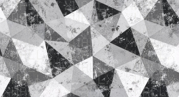 Monokrom Geometrik Parça Duvar Kağıdı - Sample