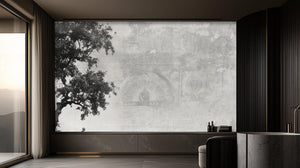 Modern Black & White wallpaper for Living Room
