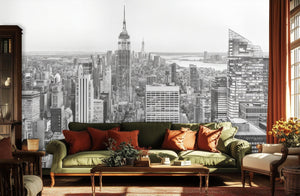 Modern Black & White wallpaper for Living Room