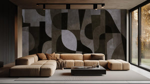 Modern Black & White wallpaper for Living Room
