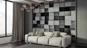 Modern Black & White wallpaper for Living Room