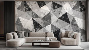 Modern Black & White wallpaper for Living Room