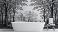 Traditional Black & White wallpaper for Bathroom
