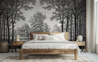 Traditional Black & White wallpaper for Bedroom