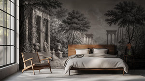Traditional Black & White wallpaper for Bedroom