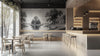 Ethereal Riverbank Cottage Wallpaper