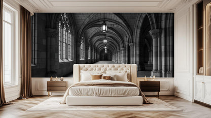 Vintage Black & White wallpaper for Living Room