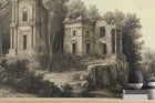 Oturma Odası için Vintage Siyah & Beyaz duvar kağıdı