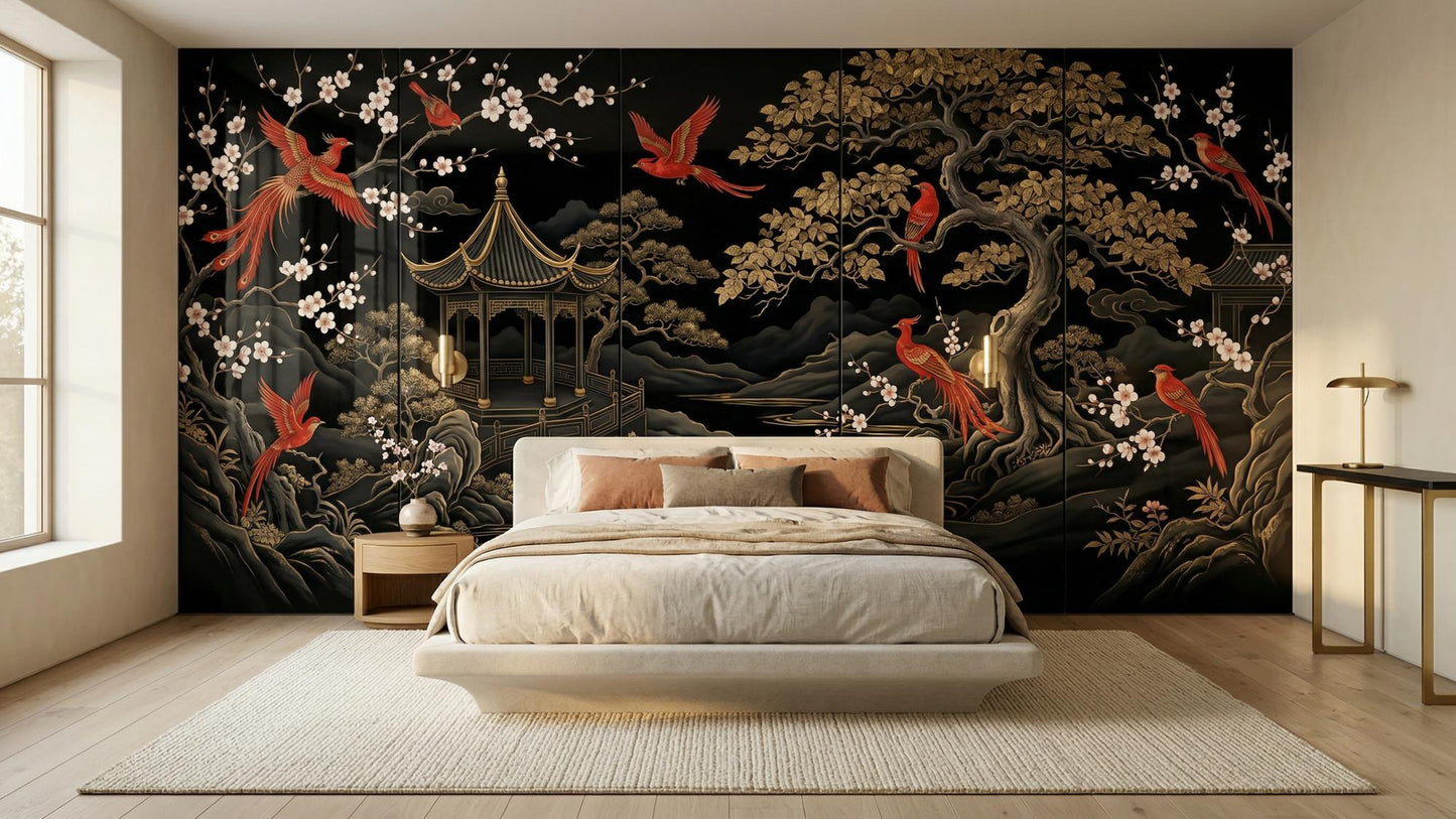 Art Deco Black wallpaper for Bedroom