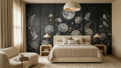 Art Nouveau Black wallpaper for Bedroom