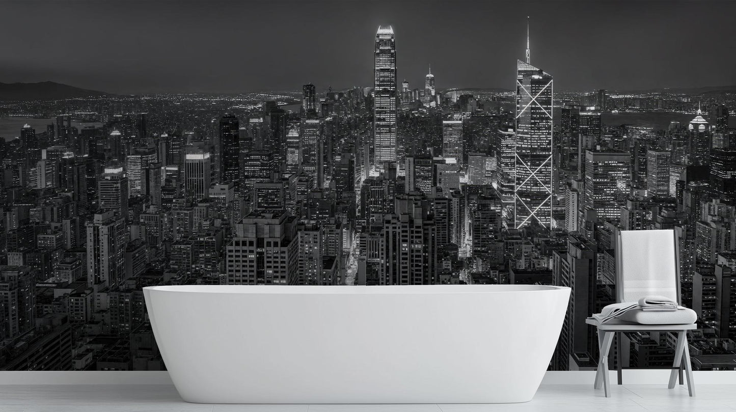 Contemporary Black wallpaper for Bathroom