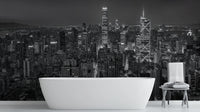 Contemporary Black wallpaper for Bathroom