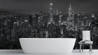 Contemporary Black wallpaper for Bathroom