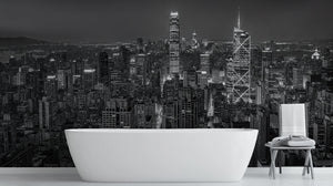 Contemporary Black wallpaper for Bathroom