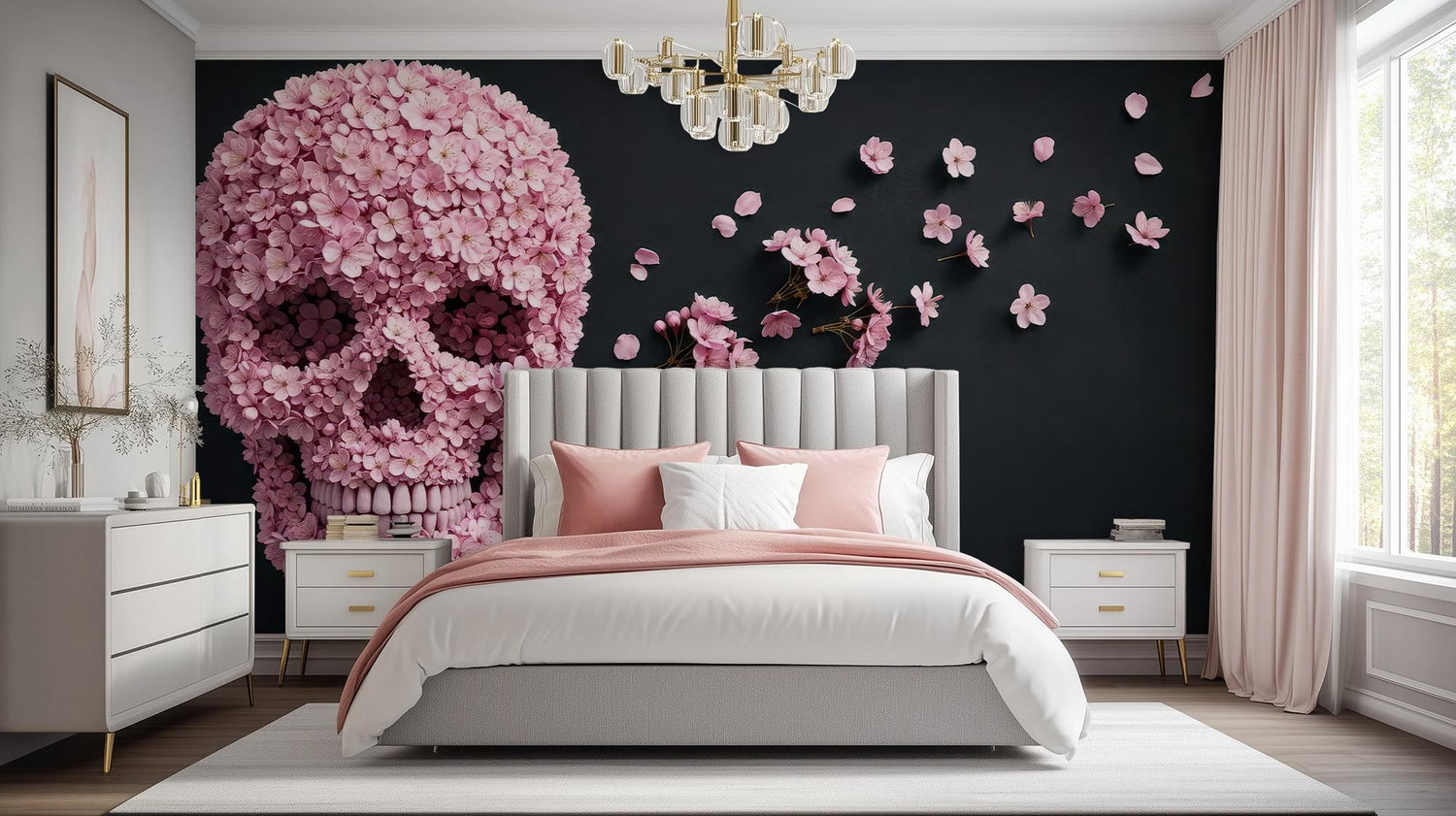 Contemporary Black wallpaper for Bedroom