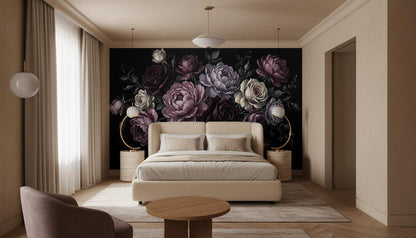 Contemporary Black wallpaper for Bedroom