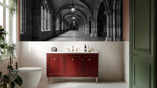 Modern Black wallpaper for Bathroom