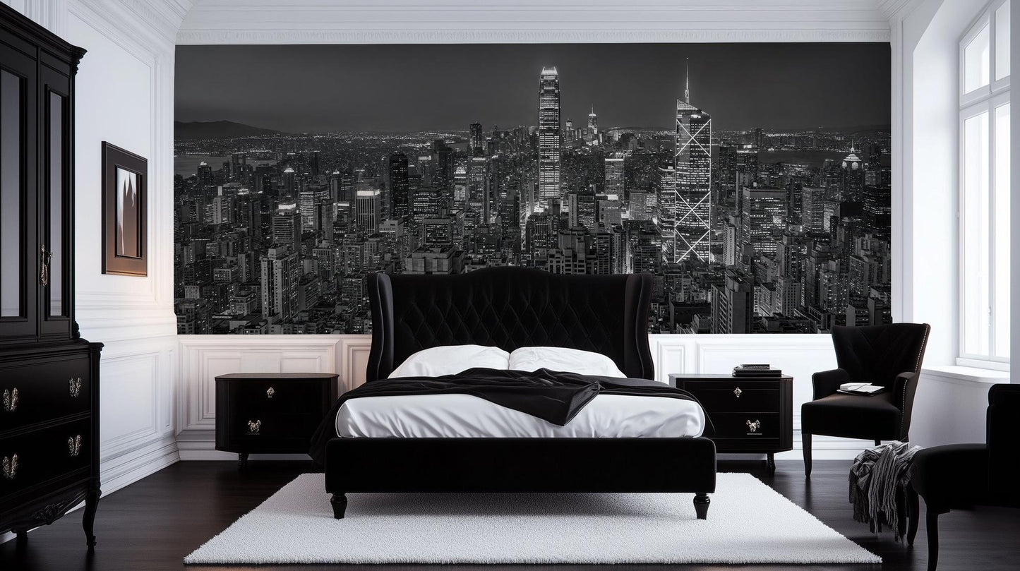 Modern Black wallpaper for Bedroom